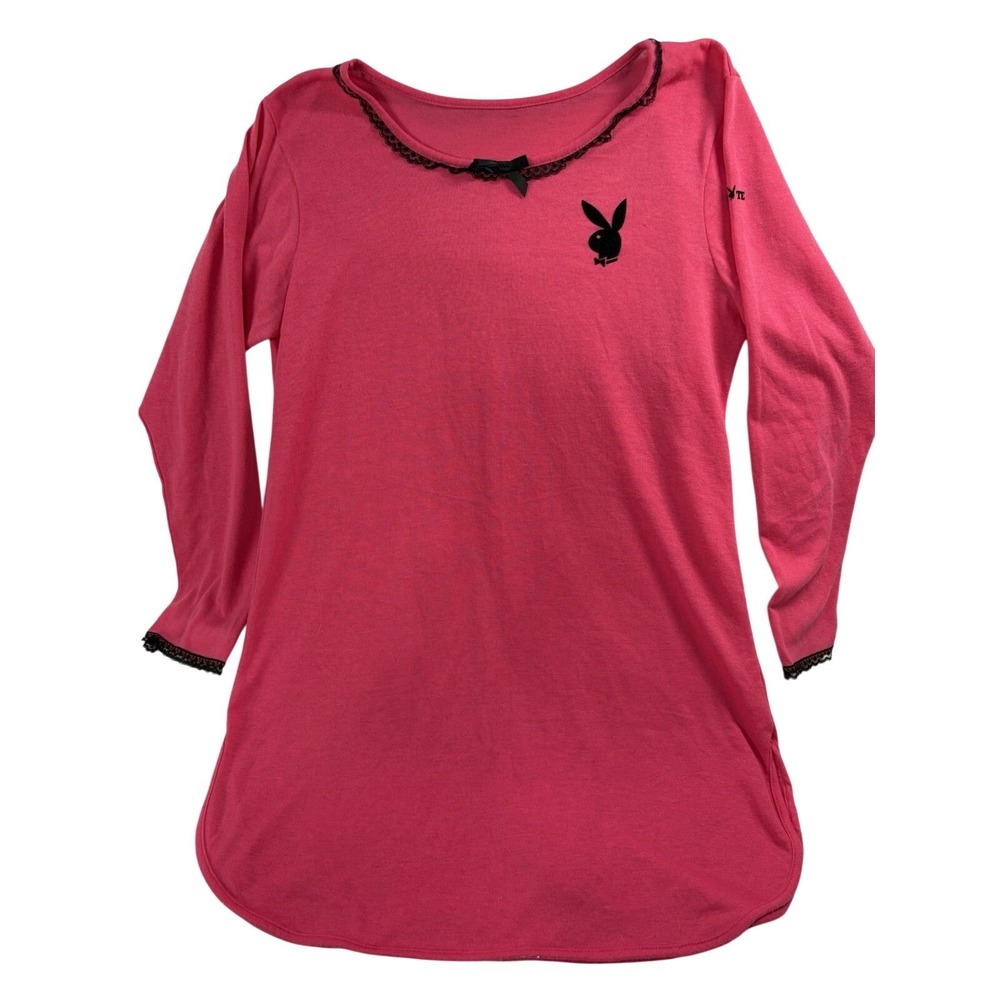 RARE VINTAGE 1985 Playboy Playmate Sleepshirt Magenta Pink Original‎ Owner